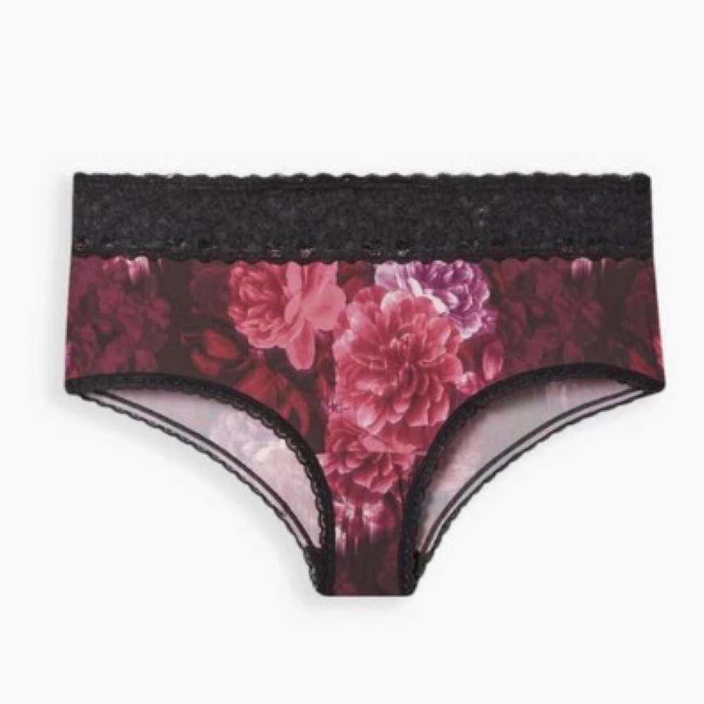 🆕 Second Skin Cheeky Lace Trim XO Lattice Back Panty 2 2X 18 20 NWT Torrid New!